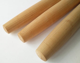 Wooden Rolling Pin~ Hand Turned Maple French Rolling Pin