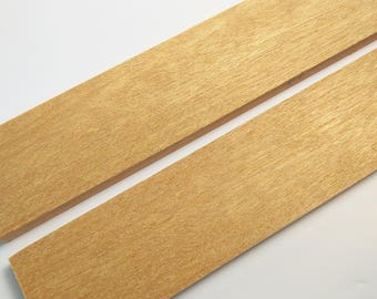 Yellowheart Exotic Wood Knife Scales, Razor Handles - Bookmatched Set