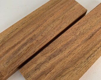 Wood Wooden Knife Handle Scales Grips ~ Mystery Wood ~ 5" x 1-1/2" Thin Boards Bookmatched Set