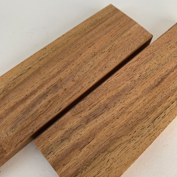 Wood Wooden Knife Handle Scales Grips ~ Mystery Wood ~ 5" x 1-1/2" Thin Boards Bookmatched Set