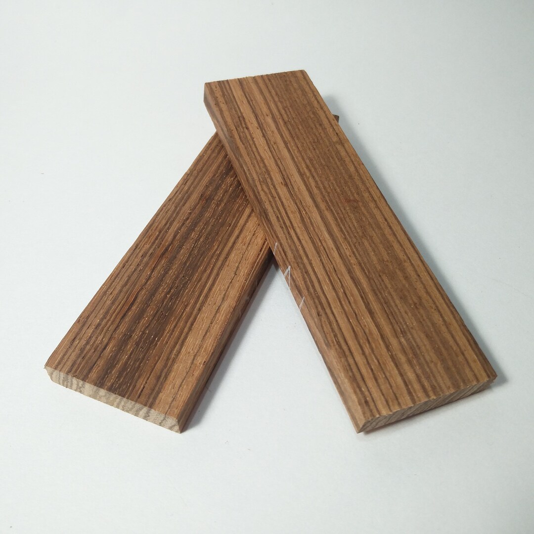 Zebrawood Knife Scales, Craft Wood Zebrawood Bookmatched Set Etsy