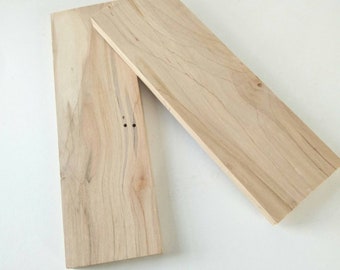 Ambrosia Maple Knife Scales: Book Matched Red Maple Set