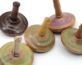 Handcrafted Wooden Top Desktop Fidget