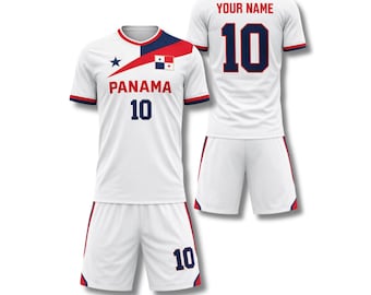 Custom Panama Soccer Jersey Set: Personalized World Cup Football Uniform (White)