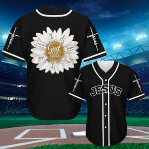 Holiday Jesus God Says You Are Baseball Jersey Shirt 3D Printed Christian Gift