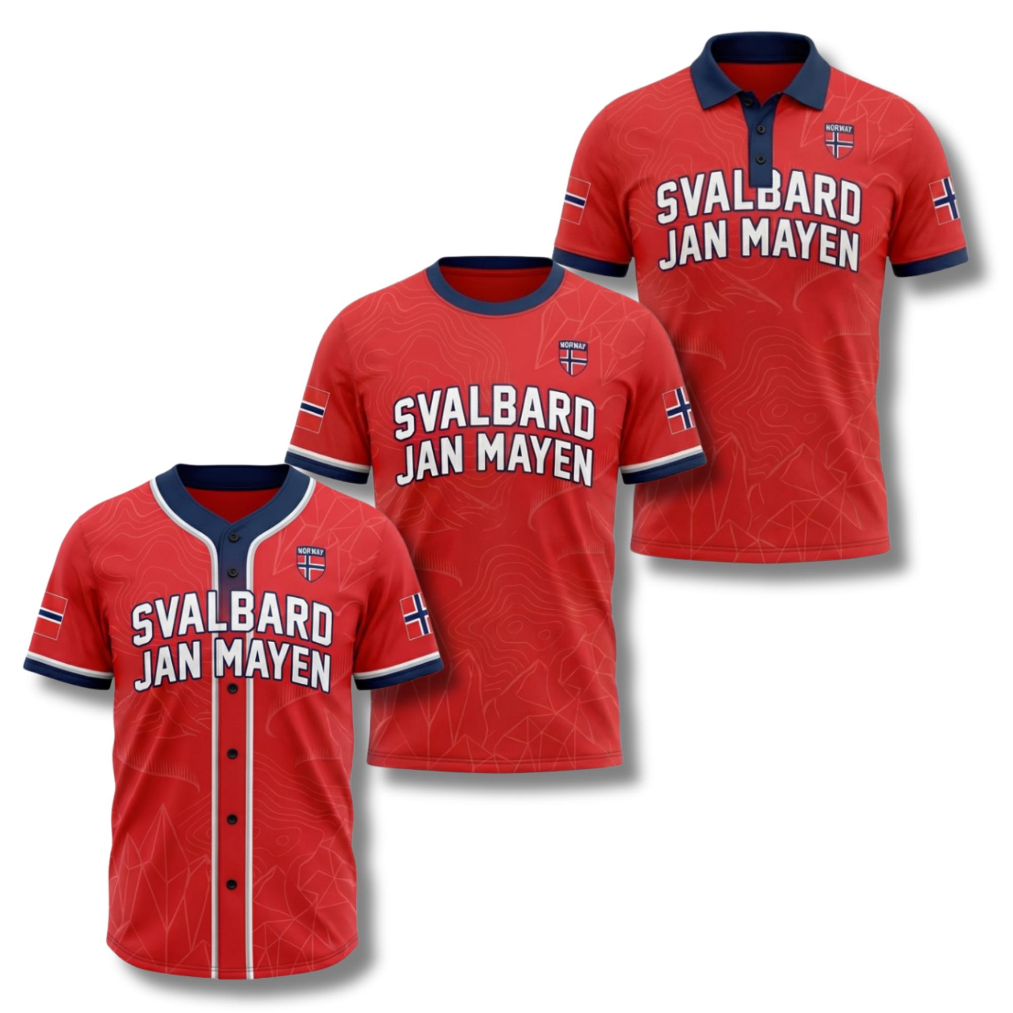 Svalbard Jan Mayen Shirt, Baseball Jersey, T Shirt & Polo, Arctic