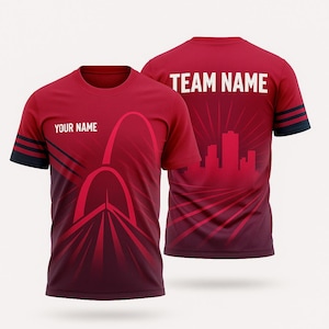 Custom Name St. Louis City SC Soccer Fan 3D T-Shirt Personalized Jersey