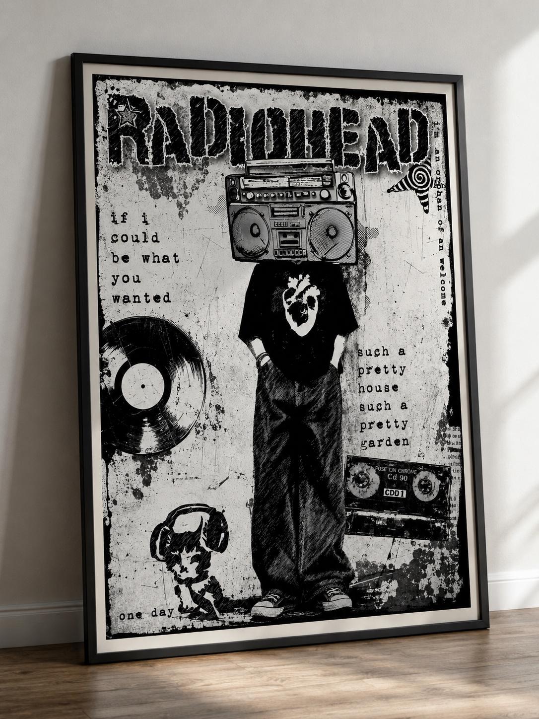 Radiohead Vintage Poster - Etsy