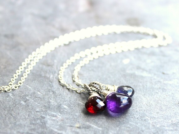 aquamarine infinity necklace