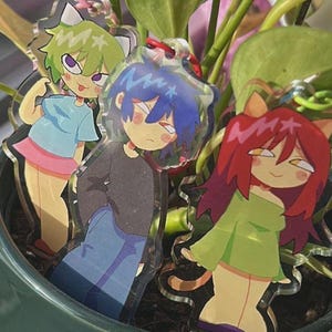 Nyan Neko Sugar Girls Acrylic Keychains