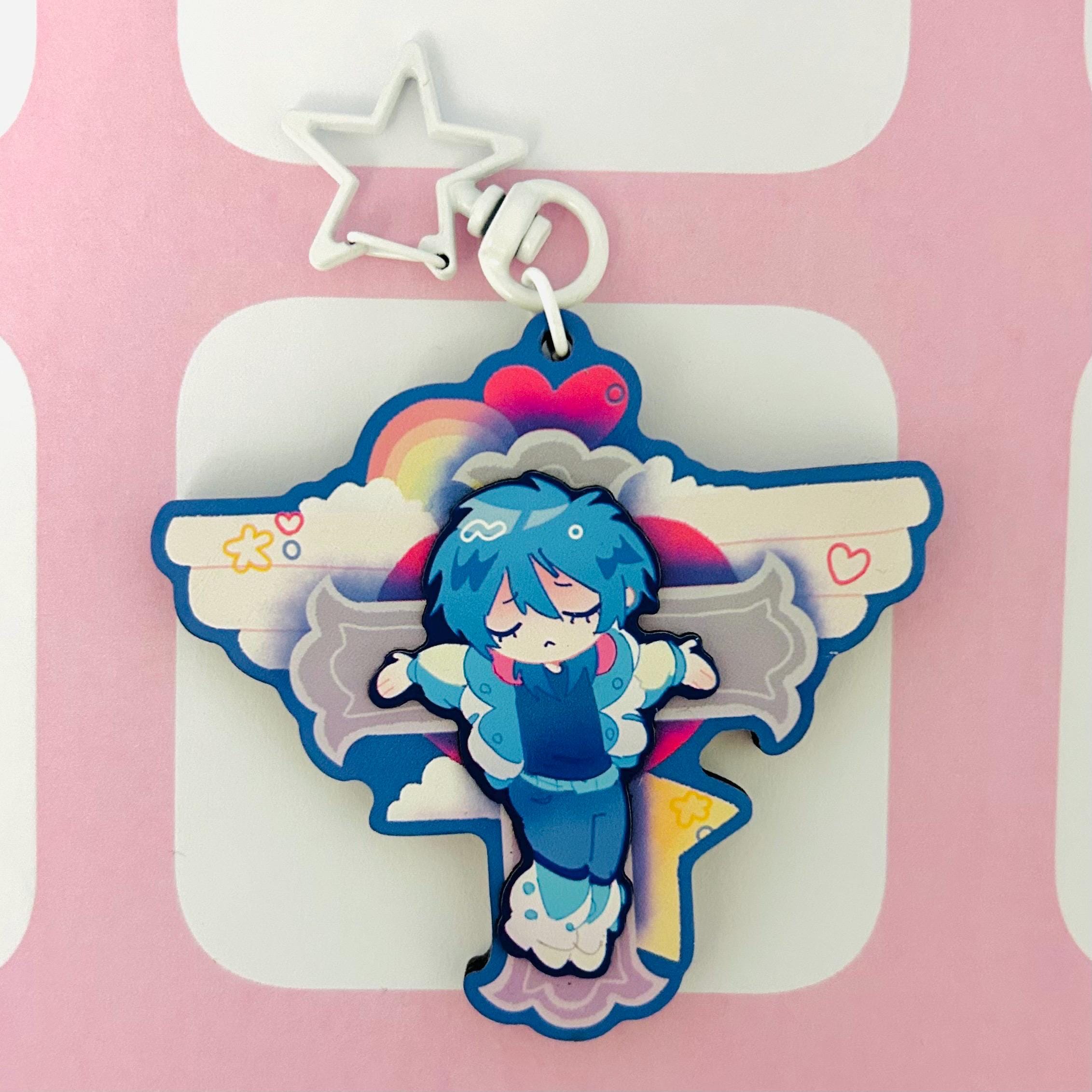 Dramatical Murder Aoba Cross DMMD Wooden Layered Keychain - Etsy