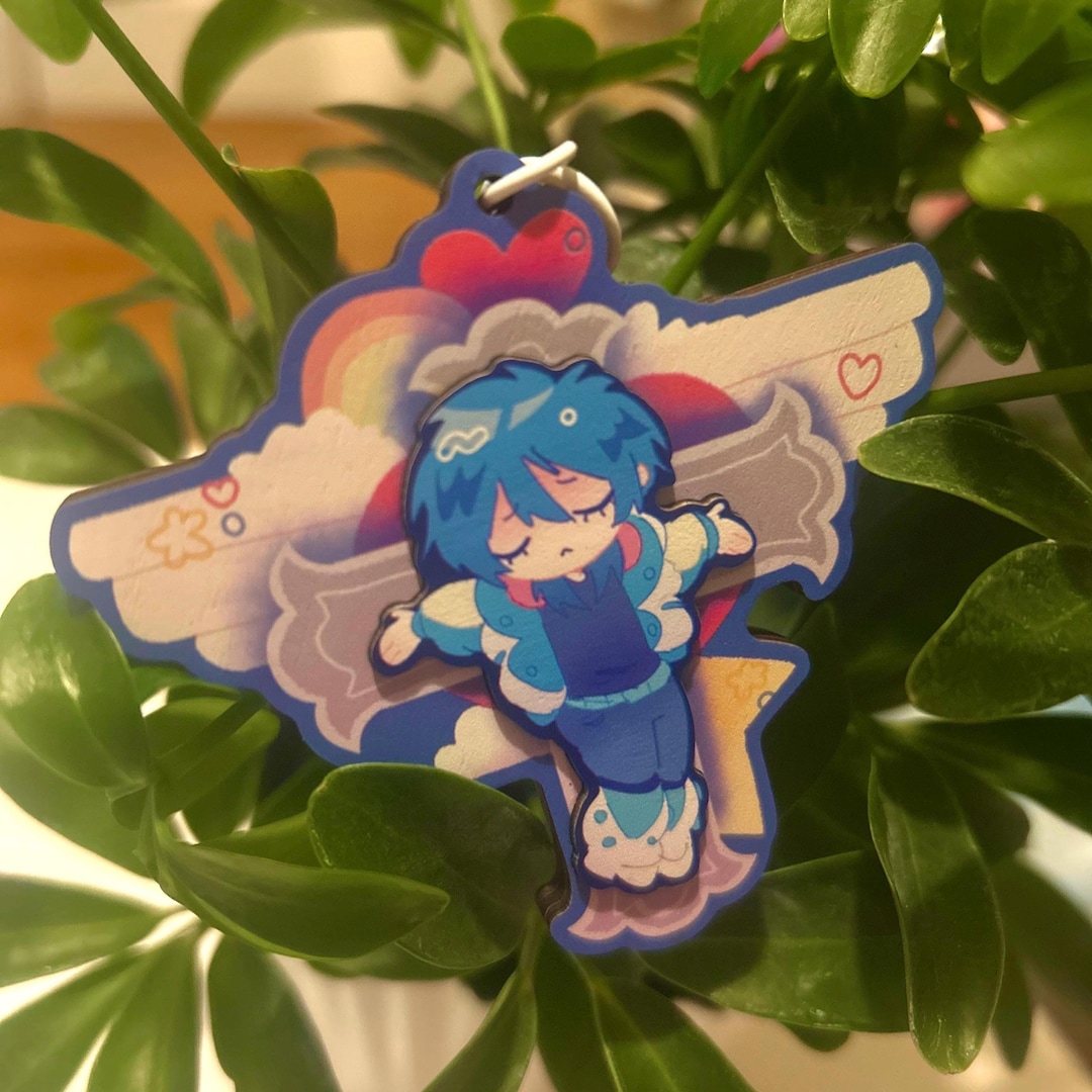Dramatical Murder Aoba Cross DMMD Wooden Layered Keychain - Etsy