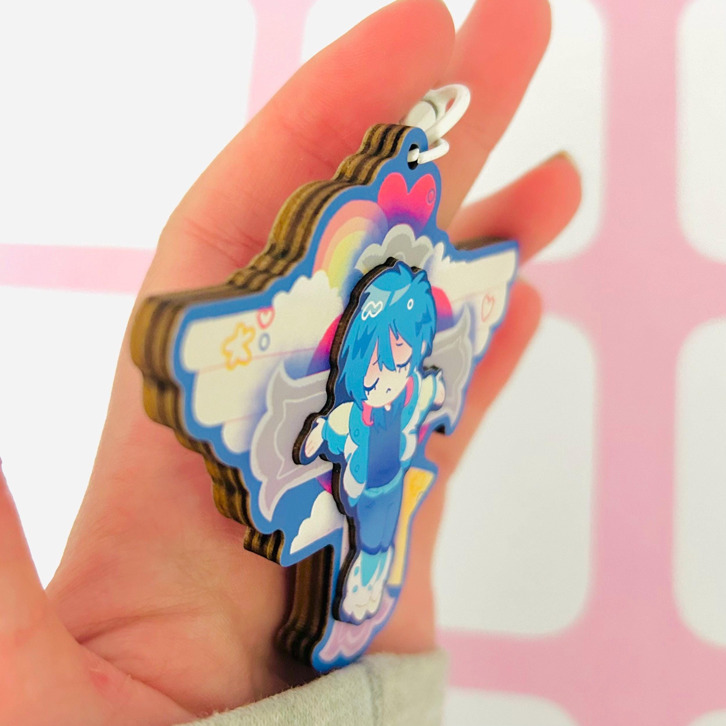 Dramatical Murder Aoba Cross DMMD Wooden Layered Keychain - Etsy