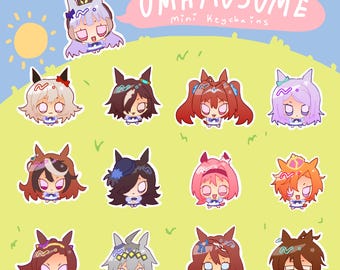 Umamusume Hübsche Derby Uma Mini Schlüsselanhänger