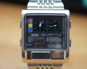 Vintage Citizen Independent 1481010 Jump Hour 6160-L17971 - Etsy