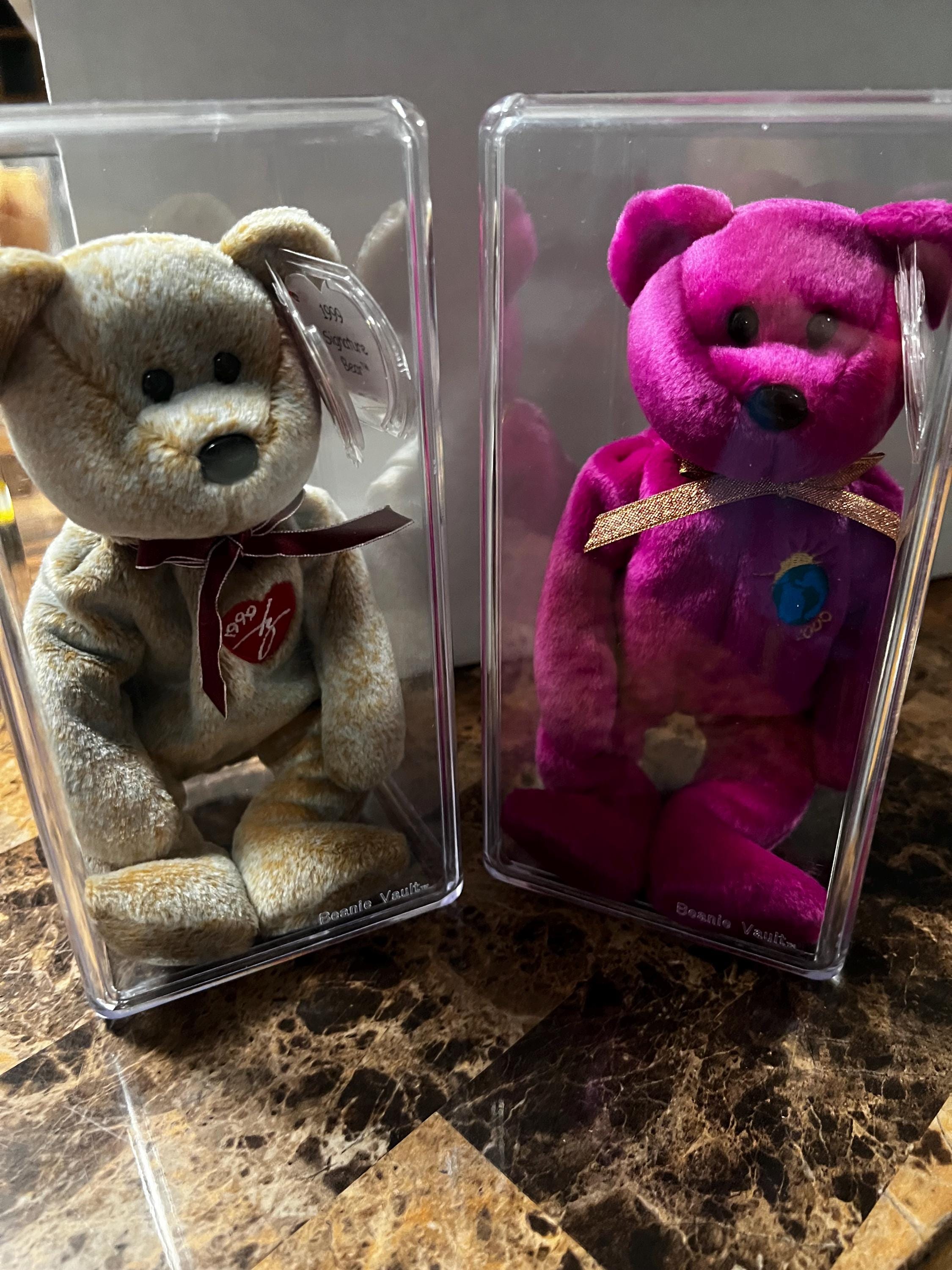 Millennium MISSPELLED (error) and 1999 Signature Bear Rare Ty Beanie Babies! Mint Condition