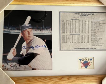 ミッキー・マントル＆ホワイティ・フォード 直筆サイン入り 額入り