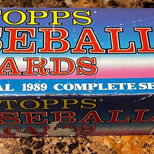 Carte da baseball Topps del 1989, MLB vintage, rare oltre 700, in condizioni quasi perfette