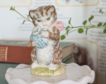 Beatrix Potter's "Miss Moppet" Vintage Cat Figurine 1954 F. Warne & Co. Ltd. Beswick England
