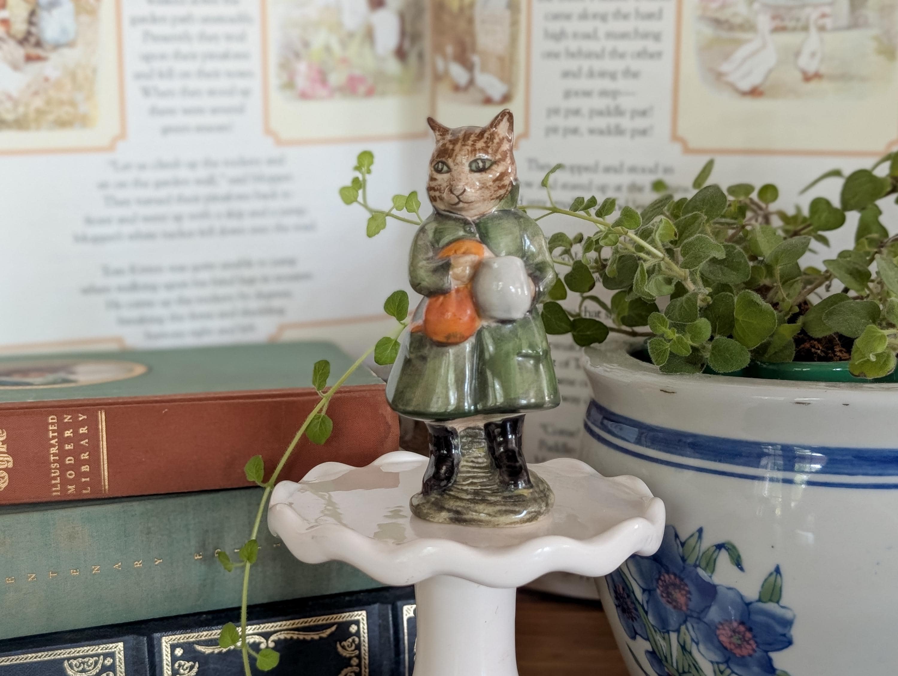 Beatrix Potter Figurines Cat - Etsy