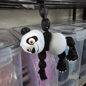 FlexiFactory 3D Printed Panda Bear – Adorably Articulated & Ready to Play!