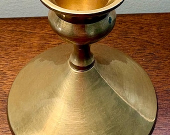 Vintage Solid Brass Candlestick Holder