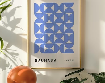 Bauhaus Art Print | Colorful Art Print | Retro Home | Minimalist Wall Art | Mid Century Modern | Digital Download | Print on Demand