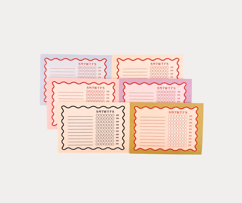 Habit Tracker • Daily Routine Checklist • Skincare • Wellness • Self Care Planner • Sticky Notes • Productivity Notepad • To do list • Bild 1