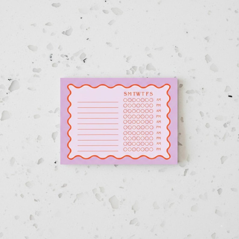 Habit Tracker • Daily Routine Checklist • Skincare • Wellness • Self Care Planner • Sticky Notes • Productivity Notepad • To do list • Bild 8