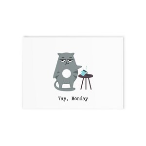 Tarjetas navideñas divertidas para amantes de los gatos, tarjetas de felicitación con humor, tarjetas con impresión a una cara, tarjetas con temática de gatos para toda ocasión, saludos para [...]