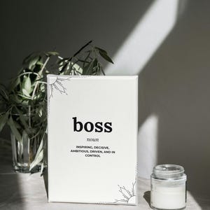 Empowering Boss Babe Art | Stylish Desk Decor | Motivational Quote Printable | Instant Download in A3 A4 JPG