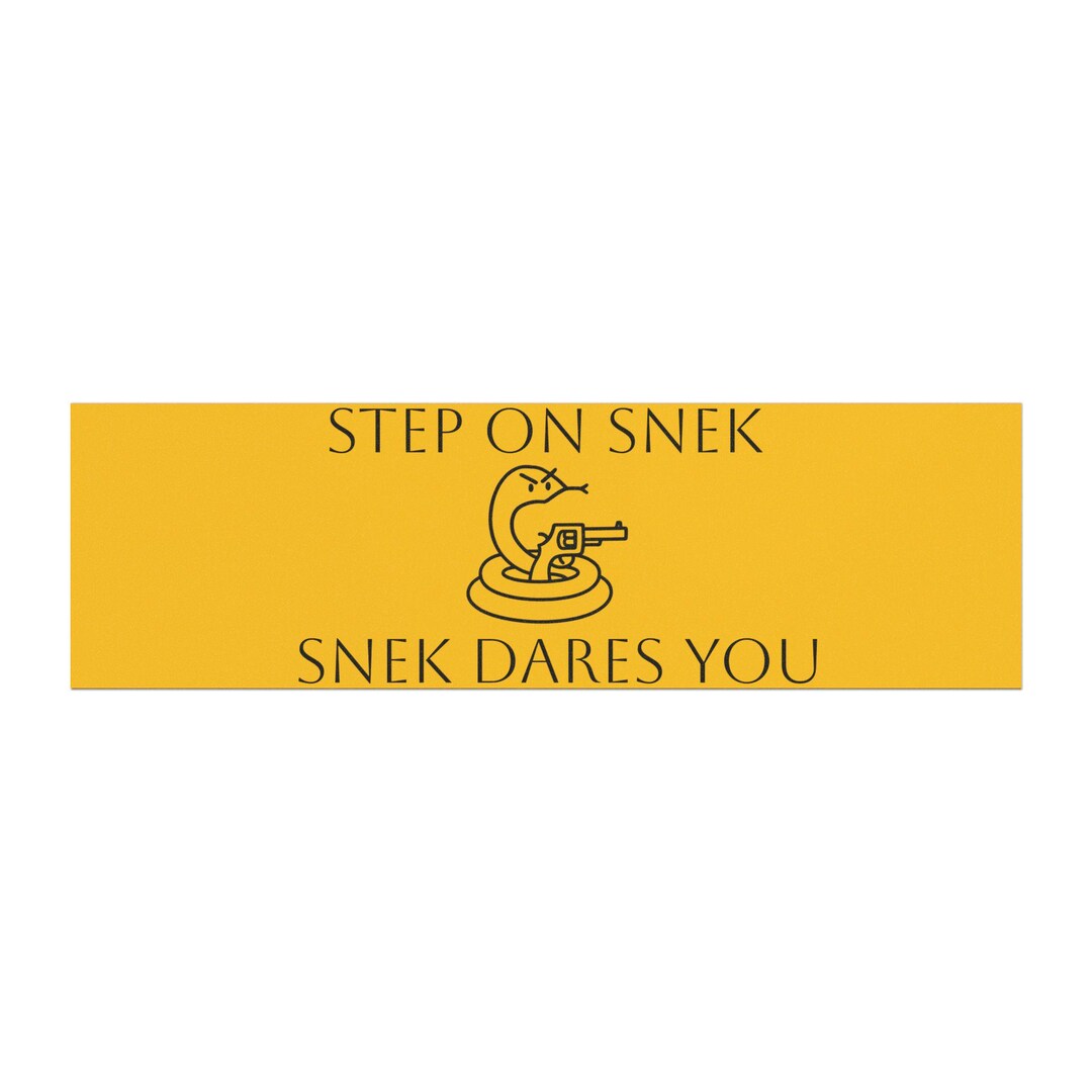 Step on Snek Car Magnet: Funny Snake Lover Auto Decor - Etsy