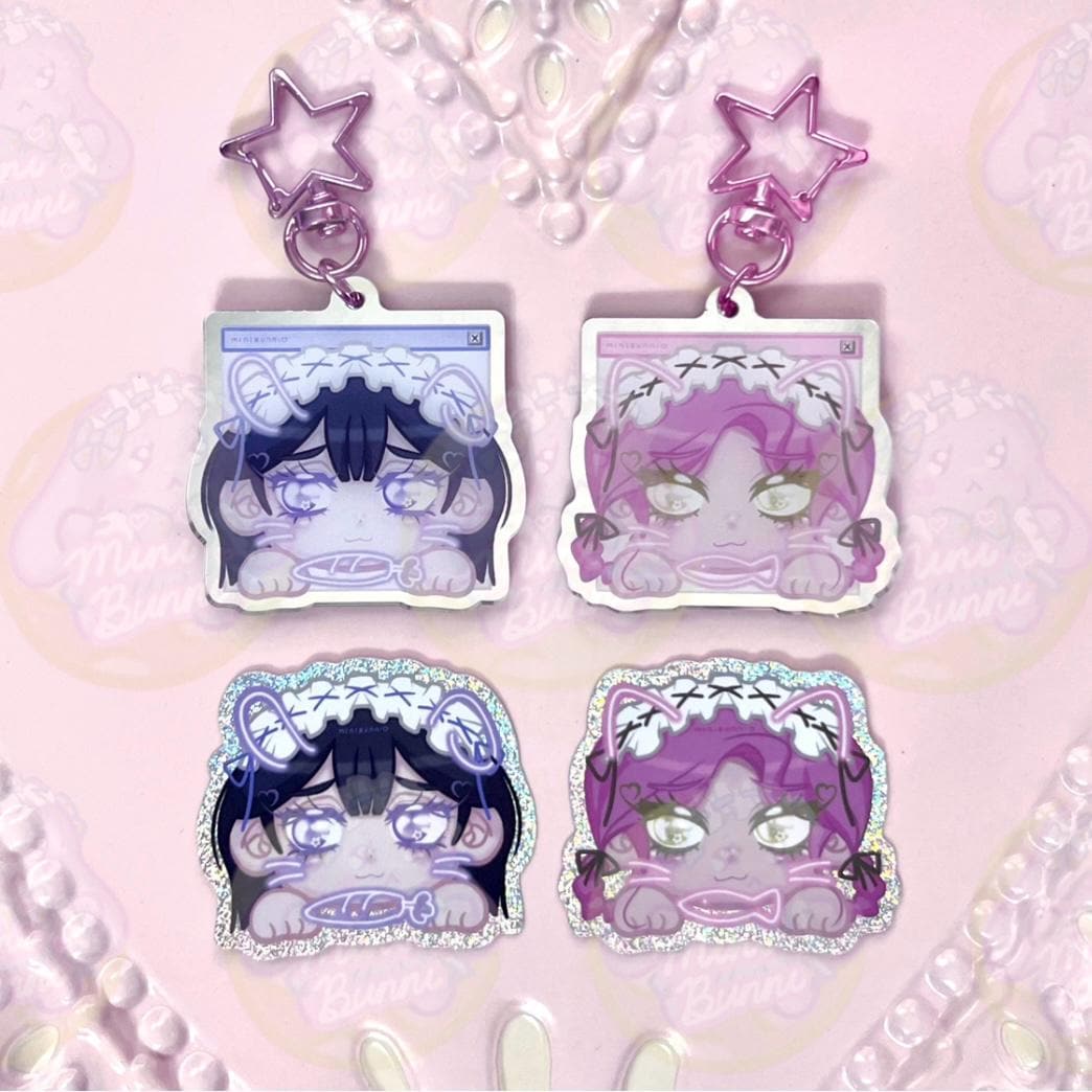 Alien Stage Mizi Sua Maid Cafe Mirror Acrylic Charm Keyring Keychain - Etsy
