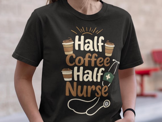 Coffee Nurse T-Shirt: Garment-Dyed Comfort Colors Tee