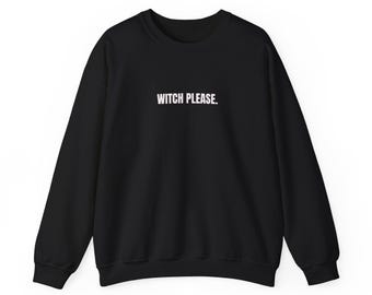 HEXE BITTE Halloween Sweatshirt: Lustiges gruseliges Grafik-T-Shirt