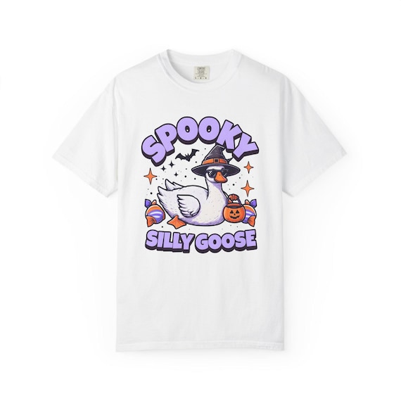 Spooky Silly Goose T-Shirt: Unisex Halloween Tee, Autumn Vibes