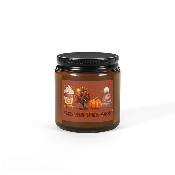 Autumn Scented Soy Candle: Cozy Fall Home Fragrance