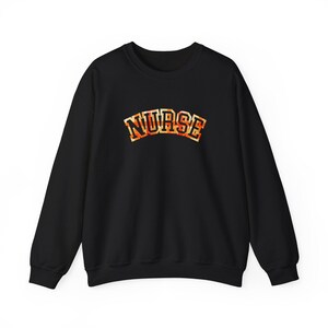 NURSE Sweatshirt: Cozy Cotton-Blend Crewneck for Healthcare Workers