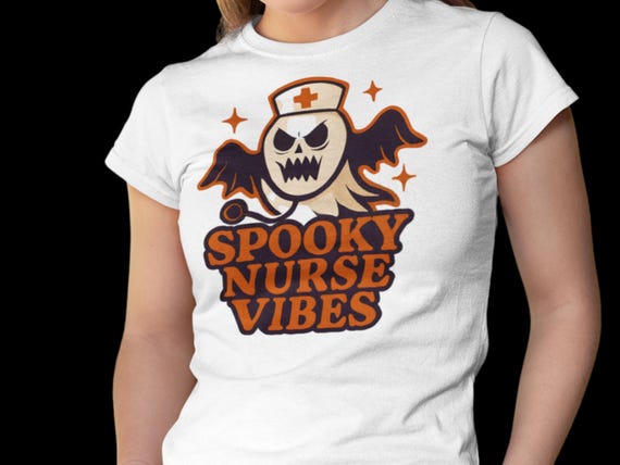 Spooky Nurse T-Shirt: Unisex Halloween Costume Top