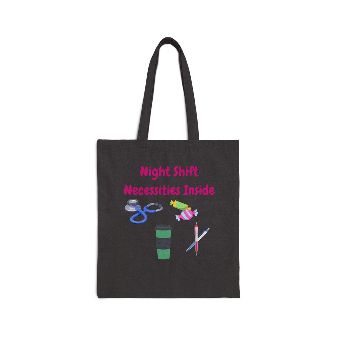 Nursing Bags Night Shift Necessities Tote Bag: Snarky Nurse Gift - Etsy
