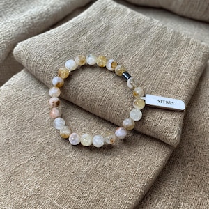 citrine bracelet, natural citrine bracelet, abundance bracelet, prosperity bracelet, citrine beaded bracelet, healing crystal bracelet,