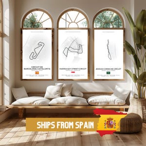 Poster Formel 1 2025 Spuren (WEISS), 24 Spuren verfügbar | Geschenkidee, F1 Wandkunst, F1 Poster | F1 Geschenk, Geburtstagsgeschenk für Sie und Ihn