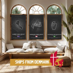 Poster Formel 1 2025 Spuren (SCHWARZ), 24 Spuren Verfügbar | Geschenkidee, F1 Wandkunst, F1 Poster | F1 Geschenk, Geburtstagsgeschenk für Sie und Ihn
