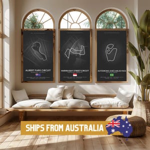Poster Formel 1 2025 Spuren (SCHWARZ), 24 Spuren Verfügbar | Geschenkidee, F1 Wandkunst, F1 Poster | F1 Geschenk, Geburtstagsgeschenk für Sie und Ihn