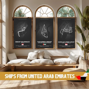 Poster Formel 1 2025 Spuren (SCHWARZ), 24 Spuren Verfügbar | Geschenkidee, F1 Wandkunst, F1 Poster | F1 Geschenk, Geburtstagsgeschenk für Sie und Ihn