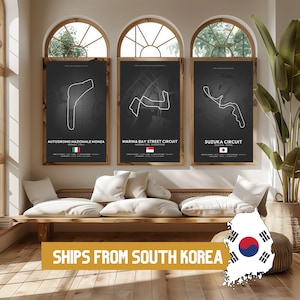 Poster Formel 1 2025 Spuren (SCHWARZ), 24 Spuren Verfügbar | Geschenkidee, F1 Wandkunst, F1 Poster | F1 Geschenk, Geburtstagsgeschenk für Sie und Ihn