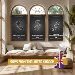 Poster Formel 1 2025 Spuren (SCHWARZ), 24 Spuren Verfügbar | Geschenkidee, F1 Wandkunst, F1 Poster | F1 Geschenk, Geburtstagsgeschenk für Sie und Ihn