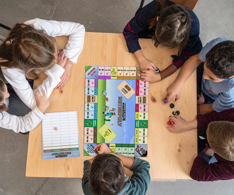 Minecraft Mathopoly: Multiplication Game (2,3,4 and 5) – Mine for ...