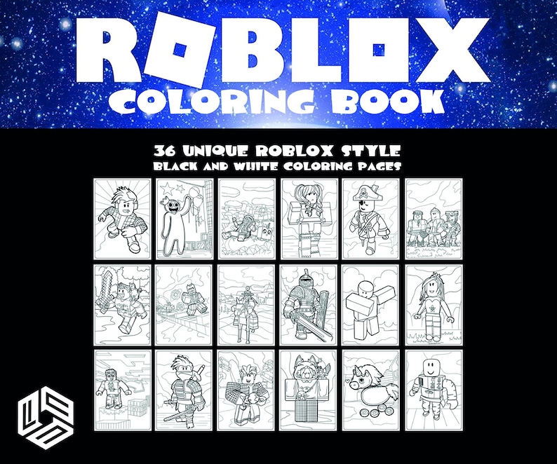 Roblox Coloring Book – 36 Printable Gamer Pages for Kids & Teens – Fun ...