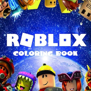 Roblox Coloring Book – 36 Printable Gamer Pages for Kids & Teens – Fun PDF Activity Pack